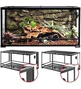 24" x 18" x 36" Reptile Tall Glass Terrarium Rainforest Habitat Double Hinge Door with Screen Ventilation 67 — collection imagery