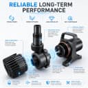 350W 7000 GPH Pond Pump — Ultra Quiet Heavy Duty Submersible Water Pump for Koi Ponds