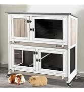 Large Wooden Chicken Coop with Run and Wheels — collection imagery