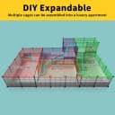 Guinea Pig Cage — Indoor Habitat Cage with Waterproof Plastic Bottom