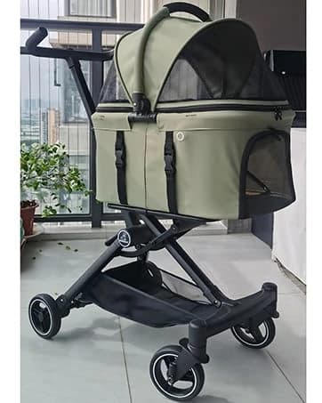 3 Wheel Pet Stroller Best Lightweight Foldable Compact Portable Jogger All Terrain Travel Pet Gear Puppy Kitty — collection imagery