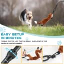 Flirt Pole for Dogs - Heavy Duty Interactive Dog Rope Toy