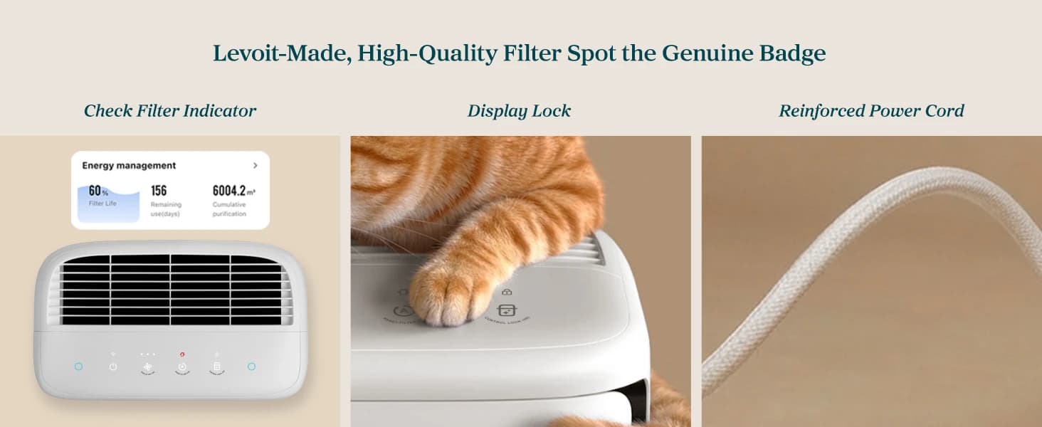 Smart Pet Air Purifier for Home Pets Large Room — product details