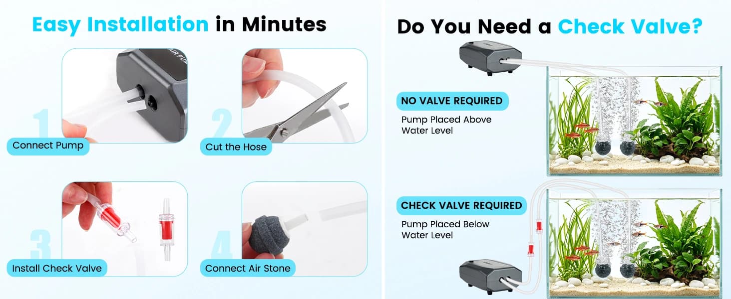 Battery Powered Aquarium Air Pump with Digital Display — product details