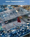 Aquarium Fish Breeding Box Acrylic Hatchery Incubator Tank with Suction Cups Medium Isolation Box for Baby Fish — Pattern Name: Medium