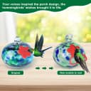 Charming Wind Chimes Hummingbird feeders for Outdoors Hanging ant and bee Proof