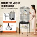 64-inch Open Top Large Parrot Bird Cage with Detachable Rolling Stand for Parakeets Finches Canaries Lovebirds