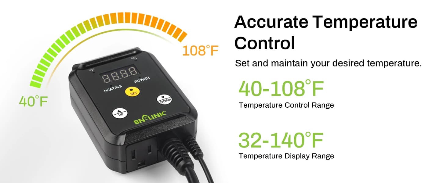 Reptile Thermostat Temperature Controller — product details