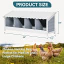 4 Holes Chicken Nesting Box — PVC Waterproof Roof