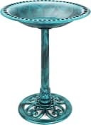 Bird Bath — 28in Outdoor Resin Pedestal