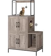 Litter Box Enclosure — Cat Litter Box Furniture with Removable Divider — collection imagery