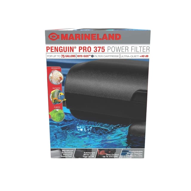 Bio-Wheel Penguin 375 GPH Power Aquarium Filter
