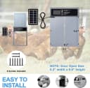 Automatic Chicken Coop Door Solar Powered with Timer and Light Sensor