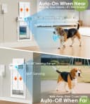 Automatic Dog Door for Wall with Sensor Collars