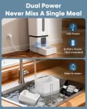 Automatic Dog Feeder Large Breed: 12L/50 Cup Capacity for Kibble up to 20mm