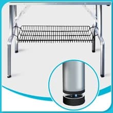 46-in Dog Grooming Table for Large Pets — Adjustable Overhead Arm with Dual Loops
