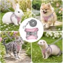 Bunny Harness and Leash Set Soft Breathable Rabbit Harness Eescape Proof Walking Training Rabbit Pet Vest