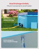 Dog Pool for Large Dogs — Foldable Hard Plastic