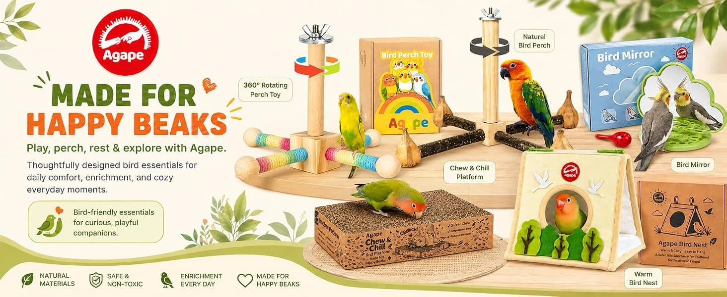 Parrot Chew Toy — Shreddable Cardboard Bird Platform — product details