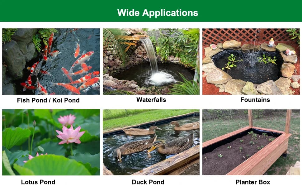 Pond Liner — 20 Mil HDPE Pond Liners for Outdoor Ponds — product details