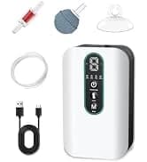 Aquarium Lithium Battery Powered Air Pump USB Rechargeable Oxygen Pump Portable Live Bait Aerator Pump for — collection imagery