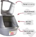 Hooded Flip Top Cat Litter Box with Charcoal Filter