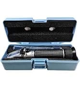 Salinity Refractometer for Seawater and Marine Fishkeeping Aquarium 0-100 PPT with Automatic Temperature — collection imagery