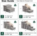 Dog Stairs for High Bed, Foldable Pet Stairs for Small and Medium or Large Dogs Puppy with Storage for Bed or