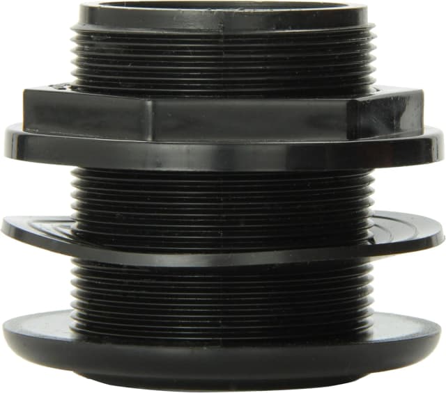 Standard Threaded Bulkhead Kit for Fish Aquariums – High-Impact Resistant PVC – Includes Bulkhead Fitting