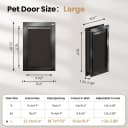 All Aluminum Dog Door for Exterior Door — Large Doggy Door