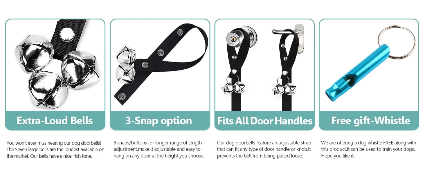 Dog Doorbells Premium Quality Training Potty Great Dog Bells Adjustable Door Bell Dog Bells for Potty Training — product details