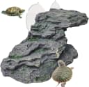 Turtle Basking Platform Baby Tortoise Climbing Ramp Shale Reptiles Dock Resting Terrace Stone Aquarium Ornament