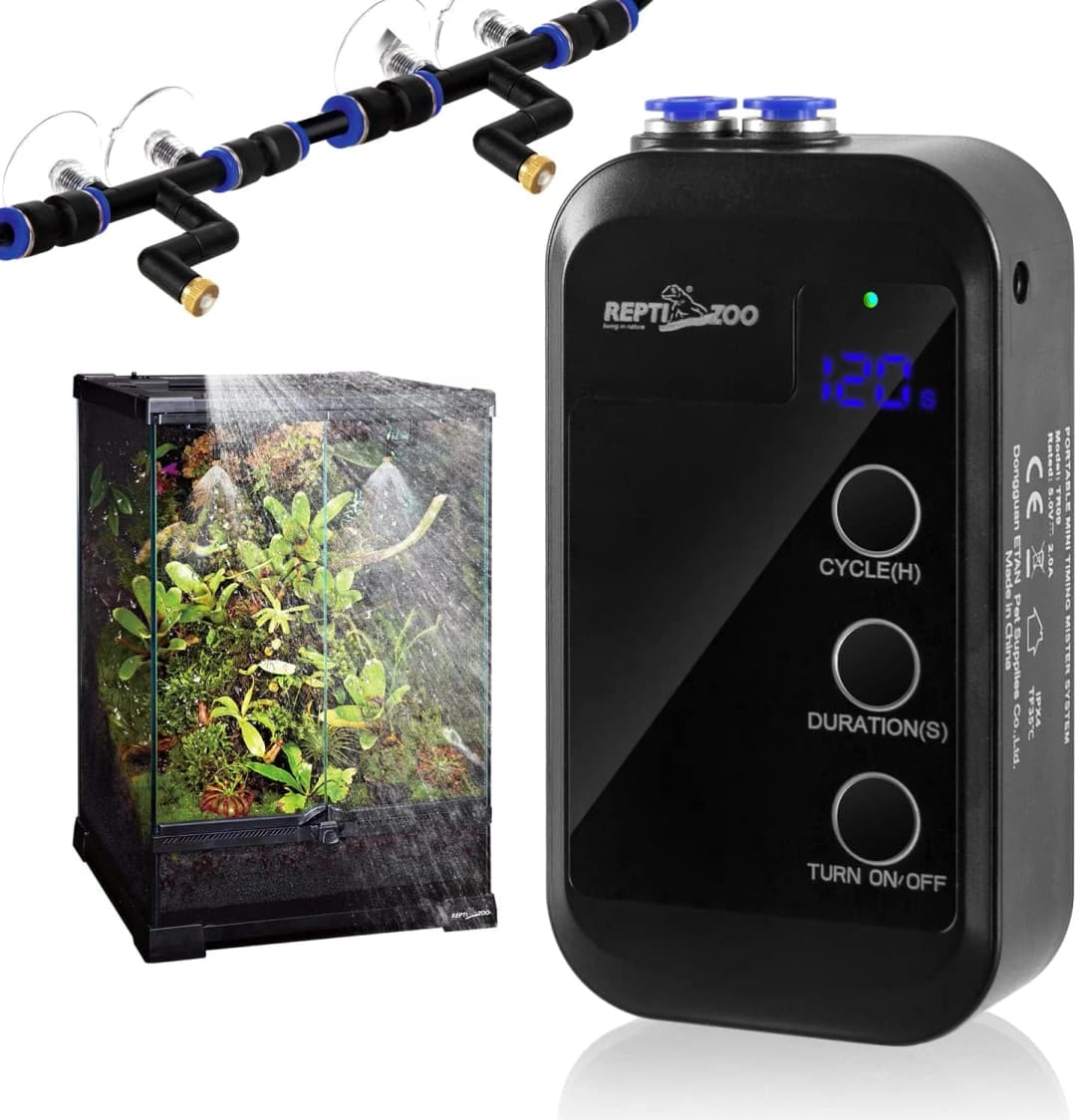 Reptile Humidifier — Mini Automatic Misting System for Reptile Terrariums