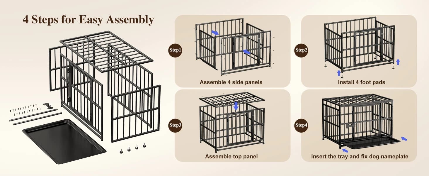 38 Inch Heavy Duty Dog Crate — product details