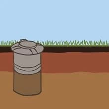 Pet Waste Digester - Pyramid Style - Black with Green — How to Install and Maintain a