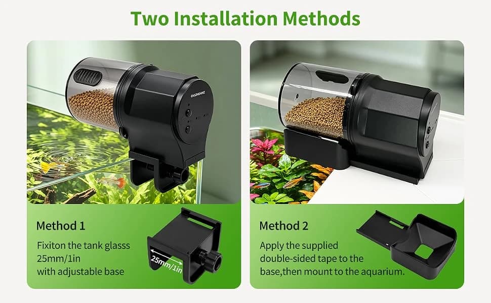 Automatic Fish Feeder for Aquarium One-Touch Easy Setup with 8/12/24 Timers — product details
