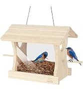 Squirrel-Proof Cedar Hopper Bird Feeder — collection imagery