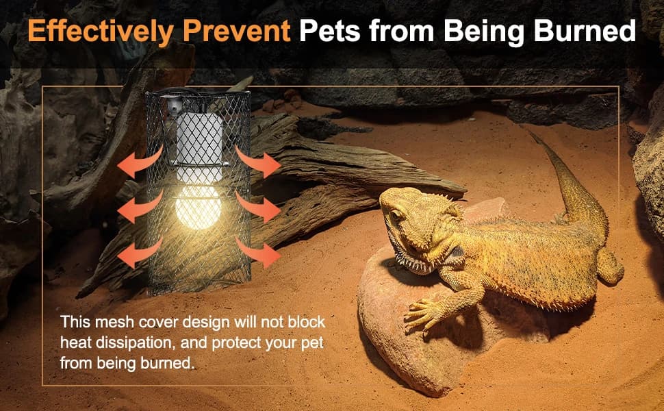 2 Pcs Reptile Heat Lamp Guard Anti Scald — product details