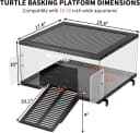 Stainless Steel Turtle Basking Platform — for 18‑20 Inch Wide Aquariums