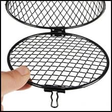 2 Pcs Reptile Heat Lamp Guard Anti Scald — Screw Fixing Hole