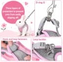 Bunny Harness and Leash Set Soft Breathable Rabbit Harness Eescape Proof Walking Training Rabbit Pet Vest