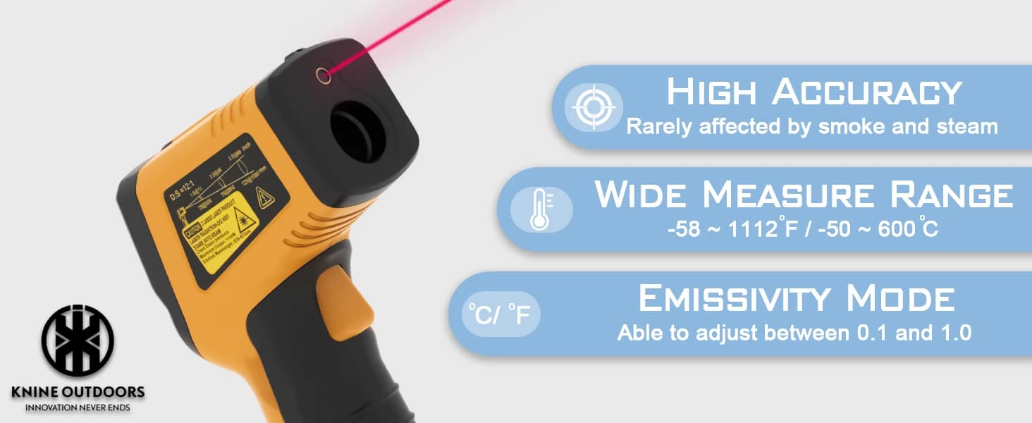 Infrared Thermometer Gun — -58℉ to 1112℉ — product details