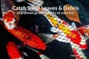 Koi Pond Netting Kit 15 x 20 ft Black Heavy Duty Woven Fine Mesh Net Cover for Leaves - Protects Koi Fish from