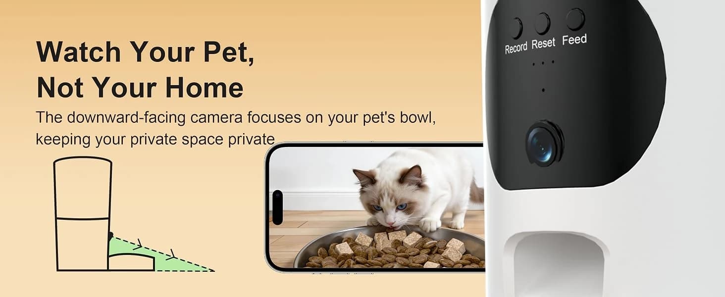 Automatic Cat Feeder with 2K Camera — product details