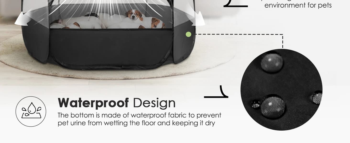 Small Animal Playpen — Waterproof Foldable Pet Playpen — product details