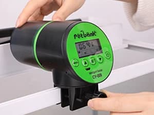 Automatic Fish Feeder for Aquarium Easy Setup & 4 Timers — Pour the Feed into the Feeder