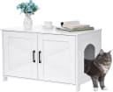 31.5" L Cat Litter Box Enclosure with Barn Door