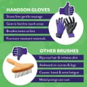 Flexible Rubber-Nodule Pet Grooming Gloves