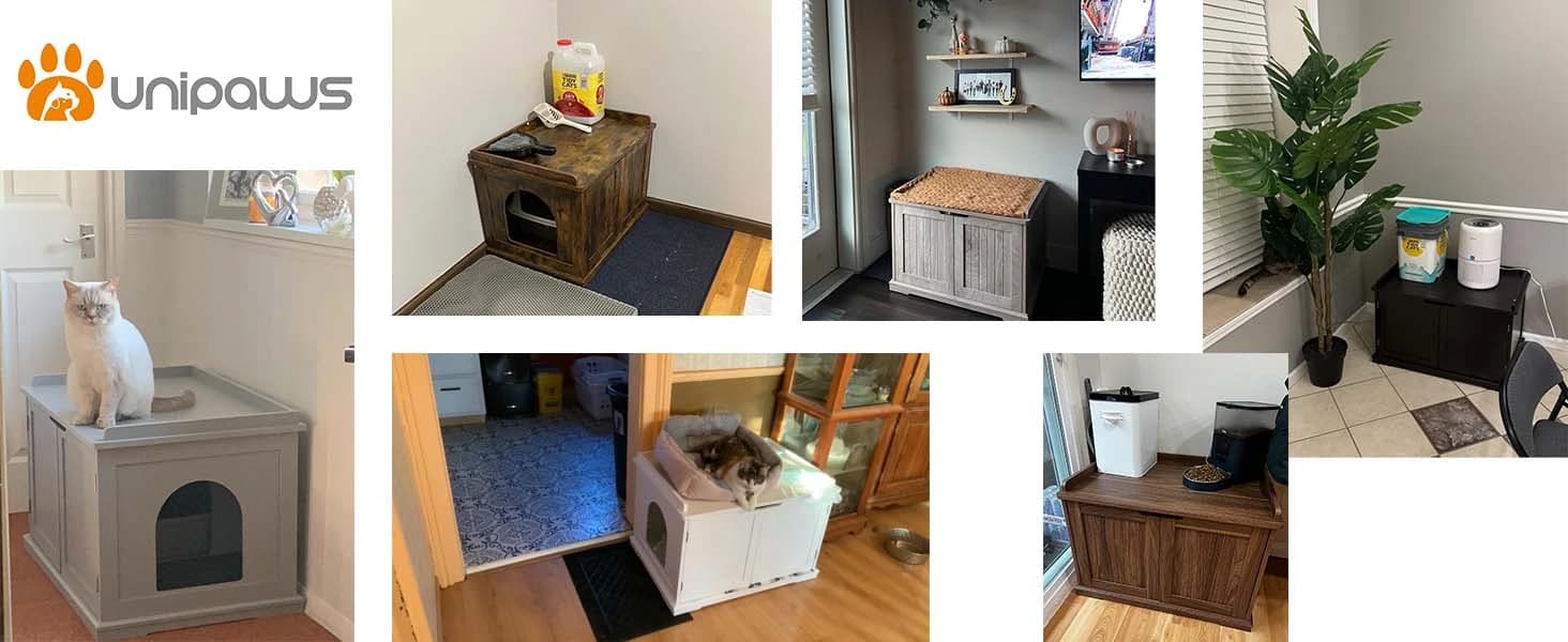 Cat Litter Box Enclosure Furniture — Customer Scenarios