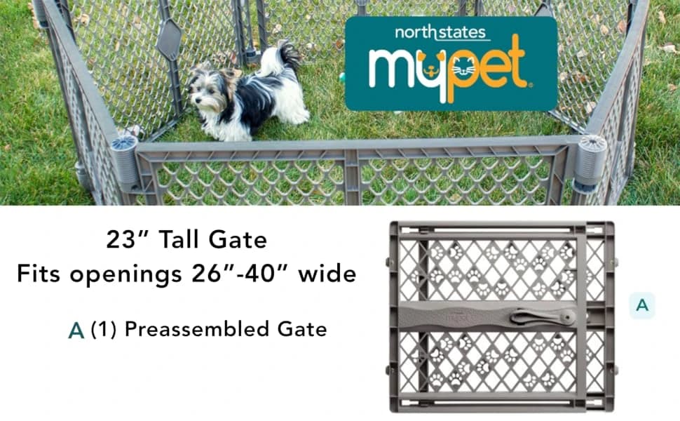 Paws Portable Pet Gate: 26-40" Wide Expandable — product details